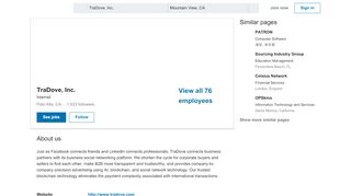 
                            11. TraDove, Inc. | LinkedIn