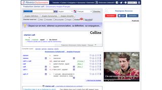 
                            10. Traduction clarion call français | Dictionnaire anglais | Reverso