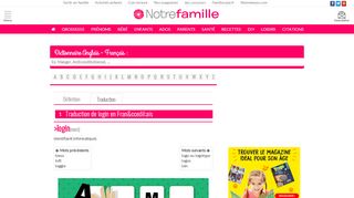 
                            10. Traduction login en français - Dictionnaire anglais-français Mediadico