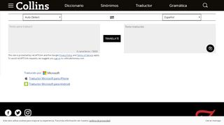 
                            10. Traductor gratuito en línea de Collins - Collins Dictionary