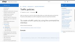 
                            3. Traffic policies - Citrix Docs