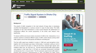 
                            11. Traffic Signal System in Dhaka City - Assignment Point