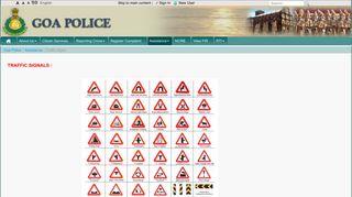 
                            10. Traffic Signs - Goa Police