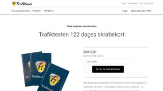 
                            9. Trafiktesten 122 dages skrabekort - Trafikteori