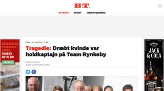 
                            9. Tragedie: Dræbt kvinde var holdkaptajn på Team Rynkeby | BT Krimi ...