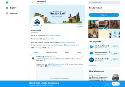 
                            12. Trailhead (@trailhead) | Twitter