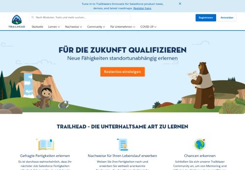 
                            3. Trailhead | Die unterhaltsame Art zu lernen - Salesforce