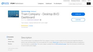 
                            12. Train Company - Desktop BVD Dashboard | ITOM Marketplace
