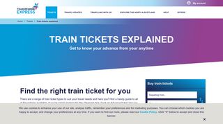 
                            5. Train ticket types | Save over 50% | First TransPennine Express