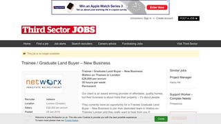 
                            7. Trainee / Graduate Land Buyer – New Business job with networx ...