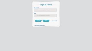 
                            2. Trainee Login