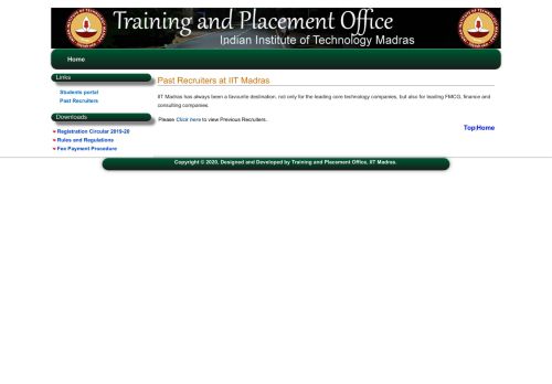 
                            6. Training and Placement - IIT Madras - IITM Placement