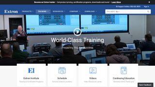 
                            3. Training - Award Winning AV Technology Training ... - Extron