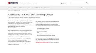 
                            3. Training Center | Support & Downloads | KYOCERA Document Solutions