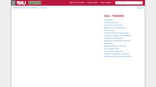 
                            12. Training Course Login - Defense Acquisition University