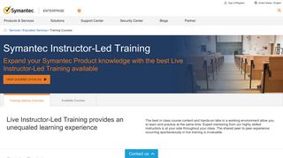 
                            2. Training Courses | Symantec