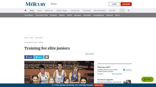 
                            13. Training for elite juniors | Illawarra Mercury