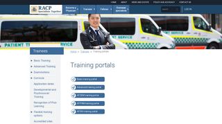 
                            6. Training portals - RACP