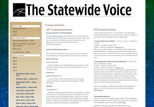 
                            8. Training | Voice - University of Alaska System