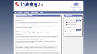 
                            6. training.gov.au - Home page