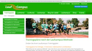 
                            2. Trainingspläne - Laufcampus