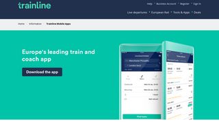 
                            6. Trainline App | Check train times, book tickets, save time & money