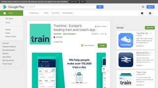 
                            13. Trainline: Europe's leading train and coach app - Apps on Google Play