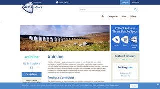 
                            11. trainline Up to 3 Avios / £1 - trainline - collect Avios with Avios eStore