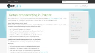 
                            12. Traktor streaming broadcast audio setup tutorial howto - Livesets