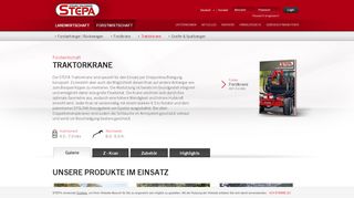 
                            2. Traktorkrane - Forstwirtschaft - STEPA Farmkran