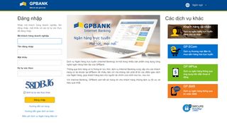 
                            10. Trang chủ - Internet Banking - GPBank Internet Banking
