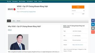 
                            6. Trang tuyển dụng & việc làm của VDSC- Cty CP Chứng Khoán Rồng ...