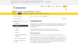 
                            8. Trängselskatt | Skatteverket