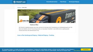 
                            5. Trans-o-flex: Sendungsverfolgung - Paketverfolgung & Tracking ...