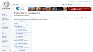 
                            9. Transaction processing system - Wikipedia