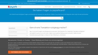 
                            10. Transaktion rückgängig machen - paysafecard.com