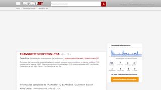 
                            3. TRANSBRITTO EXPRESS LTDA em Barueri - SP | Motoboys.net