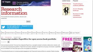 
                            9. Transcript enables PaperHive for open access book portfolio ...