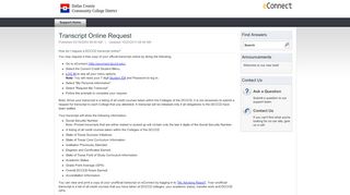 
                            6. Transcript Online Request - eConnect Help