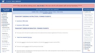 
                            5. Transcript Ordering Instructions - Former Students - UF - Student Self ...