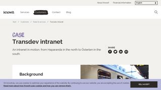 
                            10. Transdev intranet - Retail & services - Knowit