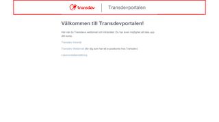 
                            1. Transdevportalen