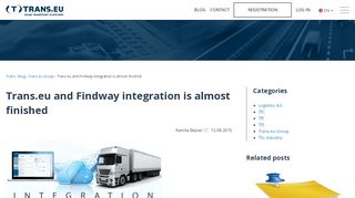 
                            13. Trans.eu and Findway integration is almost finished |