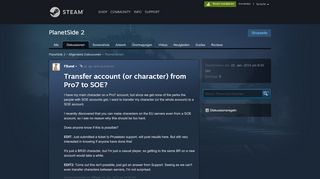 
                            5. Transfer account (or character) from Pro7 to SOE? :: PlanetSide 2 ...