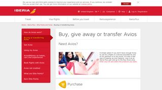 
                            4. Transfer and purchase Avios - Iberia