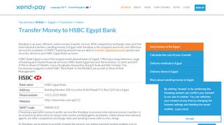 
                            12. Transfer Money to HSBC Egypt Bank | Xendpay