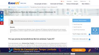 
                            2. Transferência Fácil do Windows 7 para o Windows 10 - EaseUS