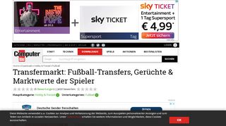
                            10. Transfermarkt: Fußball-Transfers, Gerüchte & Marktwerte der Spieler ...