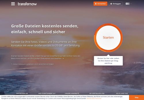 
                            3. TransferNow: Große Dateien Verschicken Kostenlos - Dateien ...