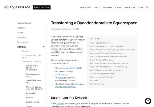 
                            6. Transferring a Dynadot domain to Squarespace – Squarespace Help